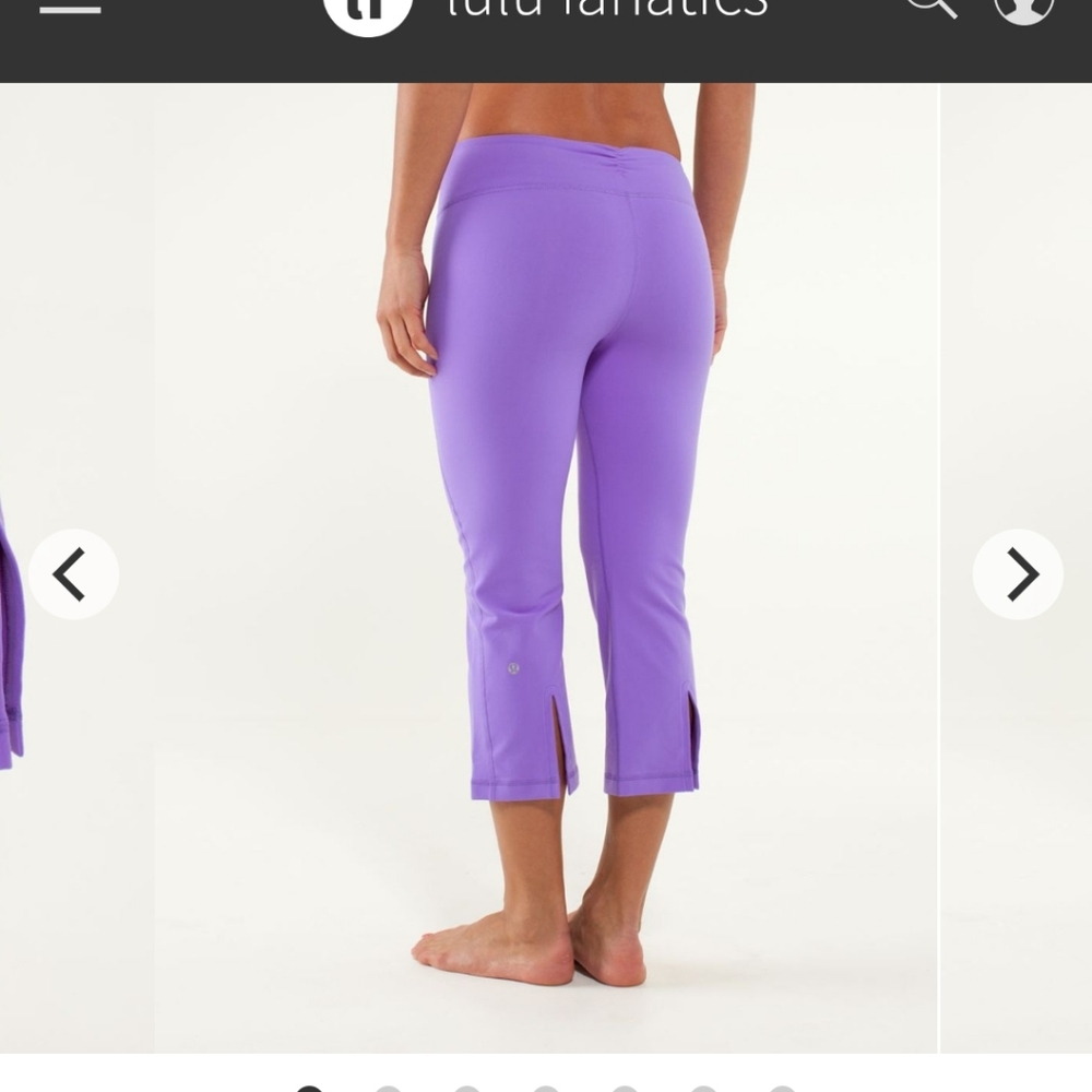 Lululemon-Gather & Crow Crop-Powerful Purple-Sz 8-